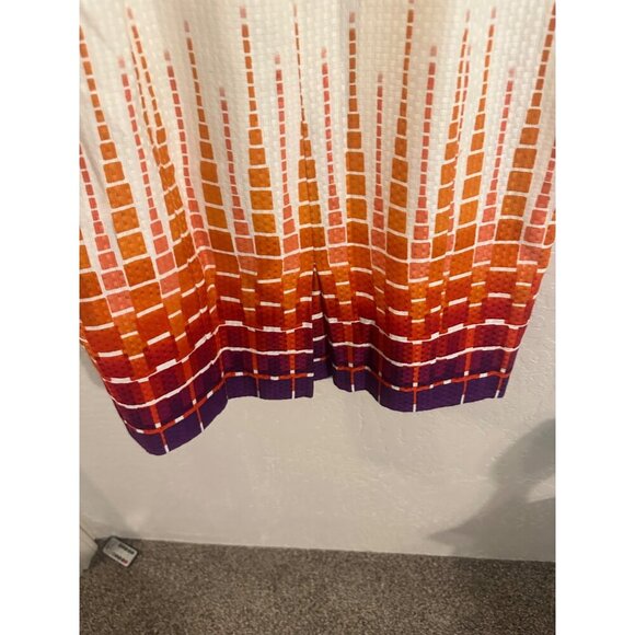 NWT Jones New York 100% Cotton Carnival Of Color Dress - Picture 10 of 11